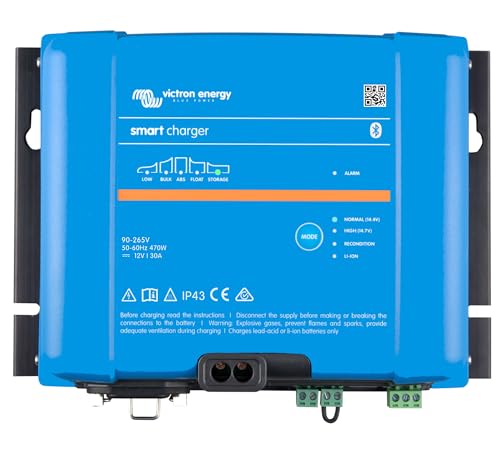 Victron Energy Smart IP43 24-Volt 16 Amp 230V (1+1) Output Batterie Ladegerät, Bluetooth von Victron Energy