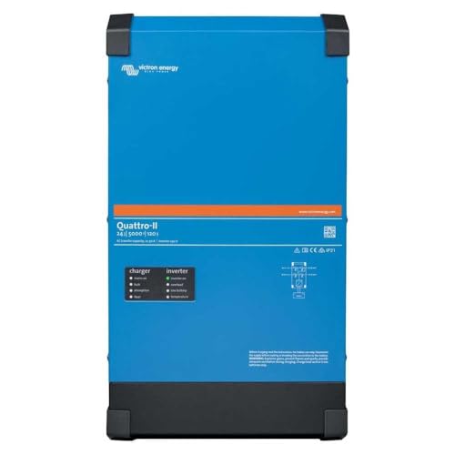 Victron Energy Quattro-II 5000VA 24-Volt 230V Reiner Sinus-Wechselrichter 120 Ampere Batterie-Ladegerät Victron Energy Quattro-II 5000VA 24-Volt 230V Reiner Sinus-Wechselrichter 120 Ampere Batterie-Ladegerät von Victron Energy