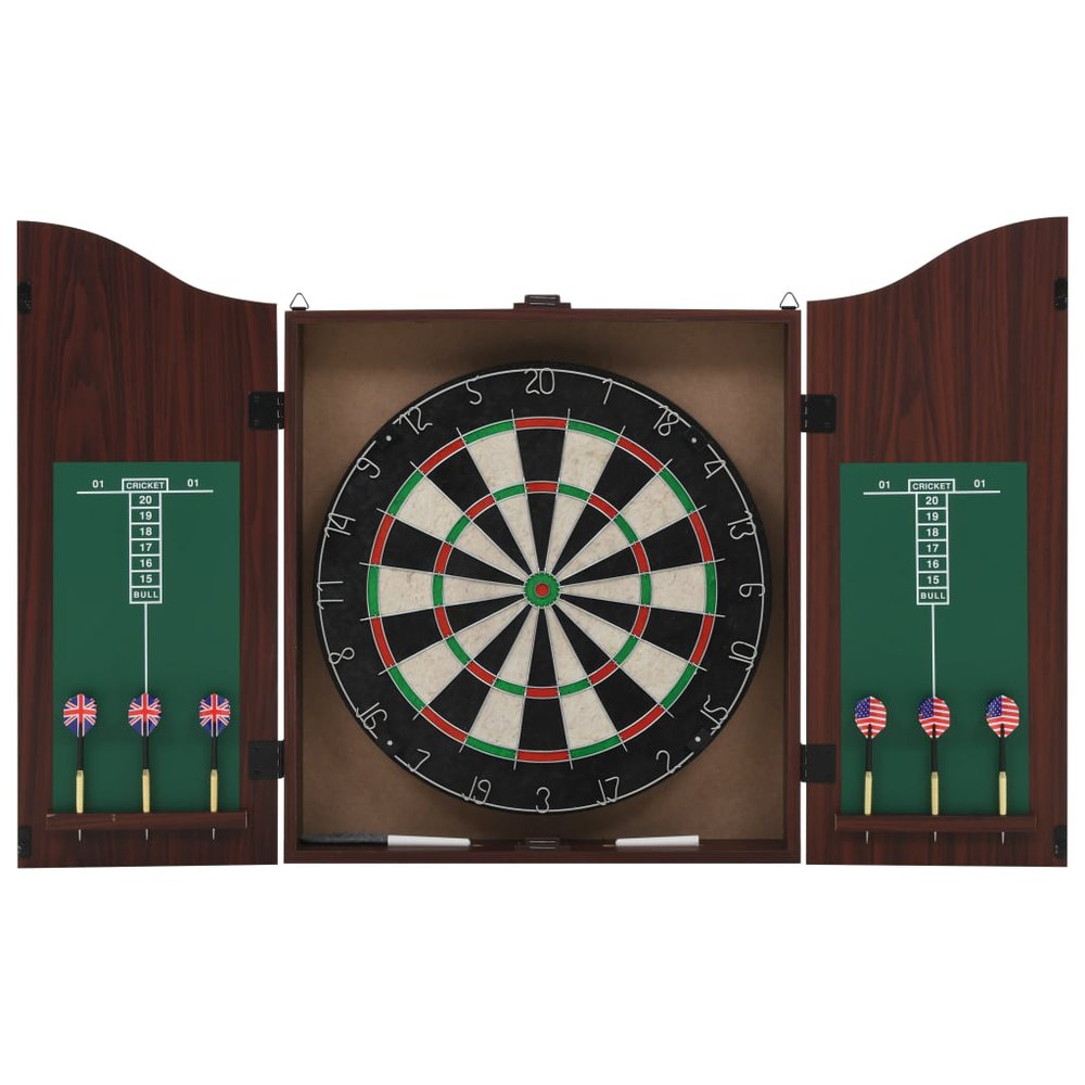 Vidaxl Professional Sisal Dartboard With Cabinet 6 Darts Mehrfarbig von Vidaxl