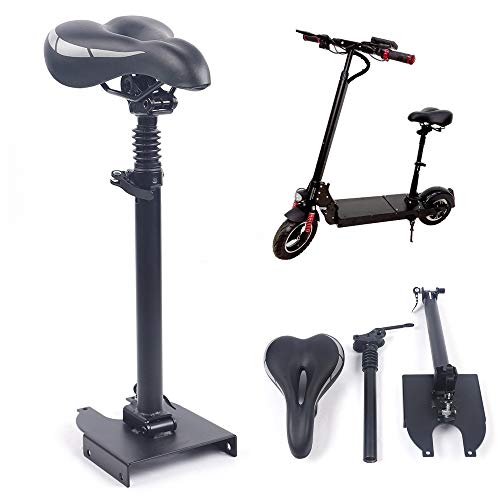 Elektroroller Sitz, Elektrischer Scooter Sattel 51-63cm Höhenverstellbar,Leder Stoßfester Rollersitz Faltbarer Sitz Belastung 70kg für XIAOMI M365 von Vielrosse