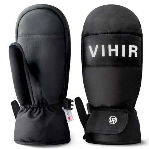 Vihir wasserdichte Winterhandschuhe, Skihandschuhe Herren Damen Winddichte, 3M Thinsulate Warme Fahrradhandschuhe, Touchscreen Winter Handschuhe, Snowboardhandschuhe Vihir wasserdichte Winterhandschuhe, Skihandschuhe Herren Damen Winddichte, 3M Thinsulate Warme Fahrradhandschuhe, Touchscreen Winter Handschuhe, Snowboardhandschuhe von Vihir