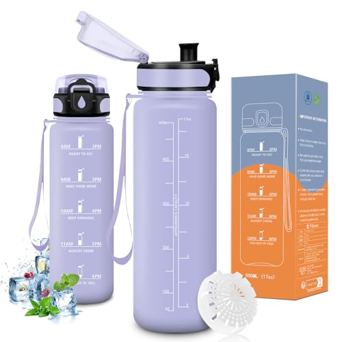 Vikaster Fitness trinkflasche, Trinkflasche 0.5l, Trinkflasche Fahrrad, Trinkflasche Kohlensäure Geeignet, Sportflasche für Kinder, Fahrrad, Schule, Fitness, Outdoor Vikaster Fitness trinkflasche, Trinkflasche 0.5l, Trinkflasche Fahrrad, Trinkflasche Kohlensäure Geeignet, Sportflasche für Kinder, Fahrrad, Schule, Fitness, Outdoor von Vikaster