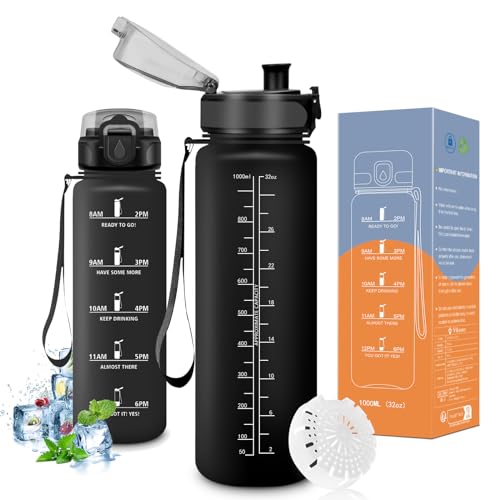 Vikaster Sport trinkflasche, Trinkflasche 1000ml, Trinkflasche Fahrrad, Trinkflasche Kohlensäure Geeignet, Sportflasche für Kinder, Fahrrad, Schule, Fitness, Outdoor Vikaster Sport trinkflasche, Trinkflasche 1000ml, Trinkflasche Fahrrad, Trinkflasche Kohlensäure Geeignet, Sportflasche für Kinder, Fahrrad, Schule, Fitness, Outdoor von Vikaster
