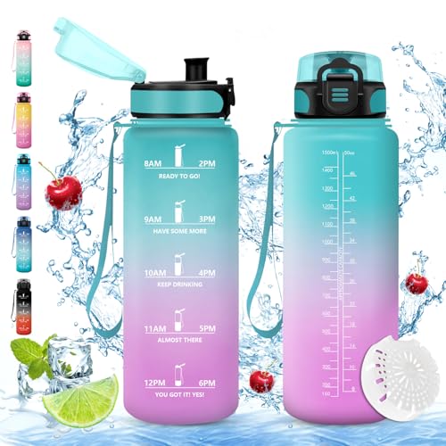 Vikaster große trinkflasche, 1500ml BPA-frei trinkflasche, Trinkflasche Fahrrad, Auslaufsicher, Trinkflasche Kohlensäure Geeignet, Trinkflasche sport für Fahrrad, Fitness, Outdoor Vikaster große trinkflasche, 1500ml BPA-frei trinkflasche, Trinkflasche Fahrrad, Auslaufsicher, Trinkflasche Kohlensäure Geeignet, Trinkflasche sport für Fahrrad, Fitness, Outdoor von Vikaster