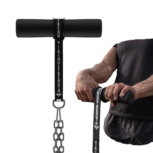 Vikingstrength Unterarm-Blaster- Fettdicke Griffe für Unterarm-Krafttrainingsgeräte Dicke Handgelenk-Rollergriffe für Muskelaufbau, Handgriff-Stärker + V-Strength Workout App von VIKINGSTRENGTH