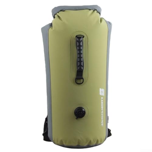 Vilgftyiet Wasserdichter Trockensack 25L/35L/60L für Kajakfahren, Kanufahren, Rafting, Camping – PVC-Aufbewahrungsbeutel mit verstellbaren Riemen, wasserabweisende Outdoor-Ausrüstung für Bootfahren, von Vilgftyiet