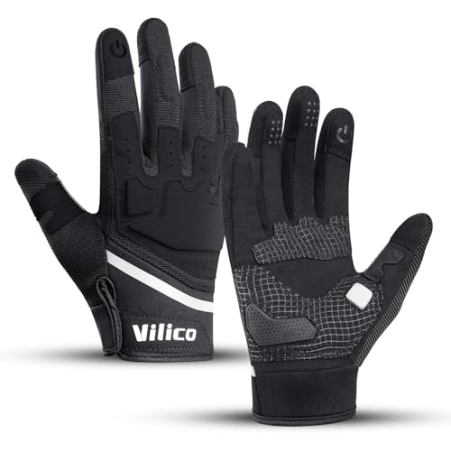 Vilico Motorradhandschuhe Sommer, Motorrad Handschuhe Herr Damen Touchscreen, Taktische Handschuhe für Airsoft Motocross Fahrrad von Vilico