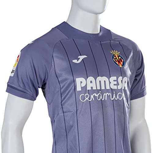 Villarreal CF Offizielles Match-Shirt Zweite Ausstattung 22/23, hirt mit kurzen Armen, Unisex, Lila, S von Joma