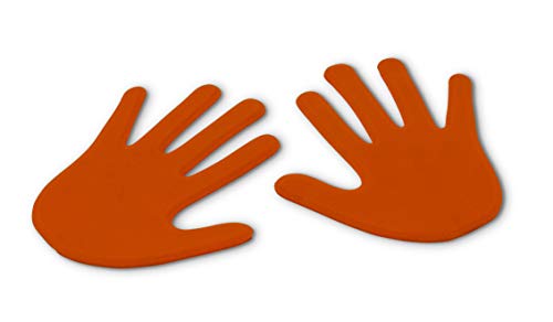 Vinex Paar Bodenmarkierungen in Handform - orange Vinex Paar Bodenmarkierungen in Handform - orange von Vinex