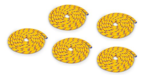 Springseil Set | 5 gelbe Seile | Springseil Kinder und Erwachsene | 3 m | Springseil ohne Griff | Seilspringen mit Hüpfseil Springseil Set | 5 gelbe Seile | Springseil Kinder und Erwachsene | 3 m | Springseil ohne Griff | Seilspringen mit Hüpfseil von Vinex