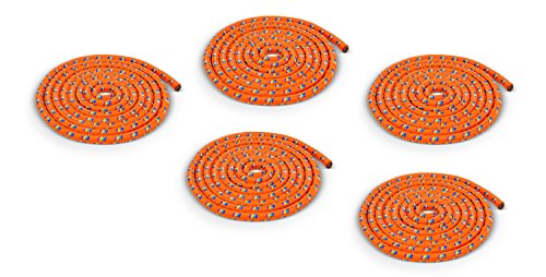 Springseil Set | 5 orange Seile | Springseil Kinder und Erwachsene | 3 m | Springseil ohne Griff | Seilspringen mit Hüpfseil Springseil Set | 5 orange Seile | Springseil Kinder und Erwachsene | 3 m | Springseil ohne Griff | Seilspringen mit Hüpfseil von Vinex