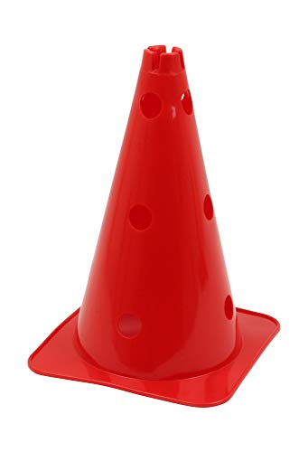 Vinex Hütchen, Kegel mit Löchern für Stangen, 38 cm, rot Vinex Hütchen, Kegel mit Löchern für Stangen, 38 cm, rot von Vinex