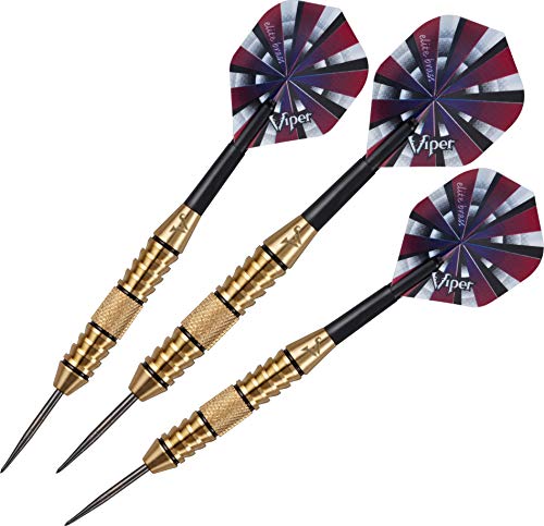 Viper Elite Brass Steel Tip Darts Dartpfeile, Mehrfarbig, 24 Gramm von Viper