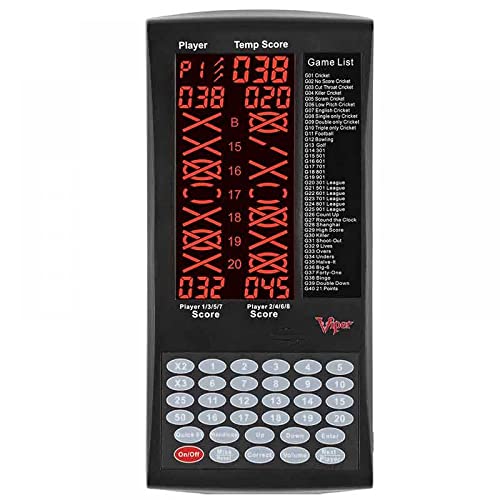 Viper Unisex – Erwachsene ProScore Digitaler Dart Scorer, Schwarz, Einheitsgröße Viper Unisex – Erwachsene ProScore Digitaler Dart Scorer, Schwarz, Einheitsgröße von Viper