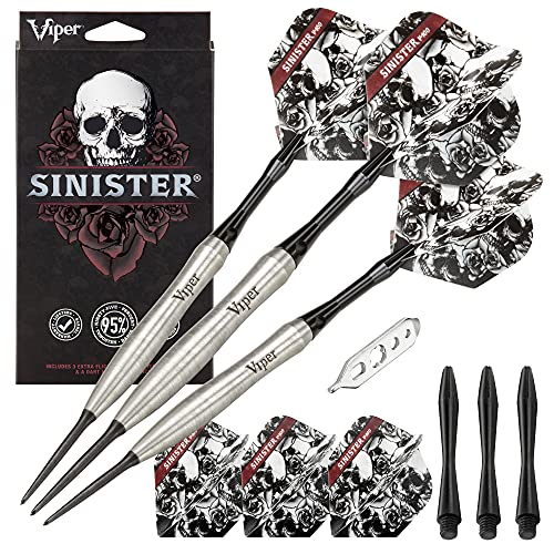 Viper Sinister 95% Wolfram Stahl Spitze Darts, weiß/schwarz Viper Sinister 95% Wolfram Stahl Spitze Darts, weiß/schwarz von Viper