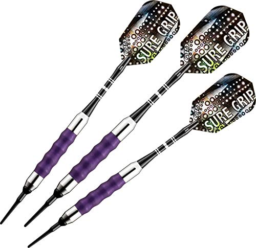 Viper Sure Grip Dartpfeile mit weicher Spitze, Unisex-Erwachsene, violett, 18 Grams Viper Sure Grip Dartpfeile mit weicher Spitze, Unisex-Erwachsene, violett, 18 Grams von Viper