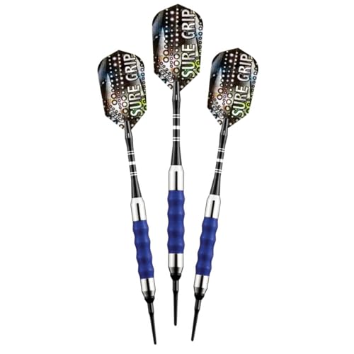 Viper Sure Grip Dartpfeile mit weicher Spitze, Unisex-Erwachsene, blau, 18 Grams Viper Sure Grip Dartpfeile mit weicher Spitze, Unisex-Erwachsene, blau, 18 Grams von Viper