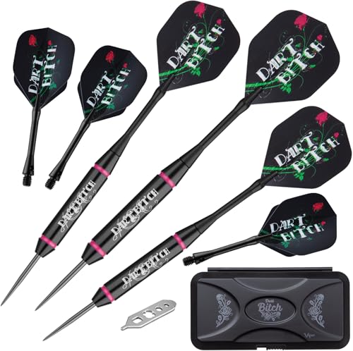 Viper Vanity Stahl Spitze Darts mit Aufbewahrungs-/Reisetasche: Dart Bitch, 22 Gramm Viper Vanity Stahl Spitze Darts mit Aufbewahrungs-/Reisetasche: Dart Bitch, 22 Gramm von Viper