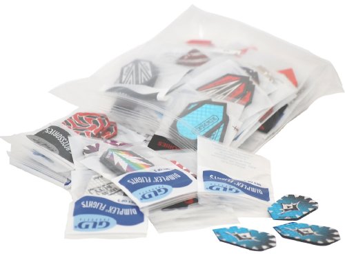 Viper Verschiedene Dimplex Dart Flights: 50 Sets Slim Flights, 150 Stück Viper Verschiedene Dimplex Dart Flights: 50 Sets Slim Flights, 150 Stück von Viper
