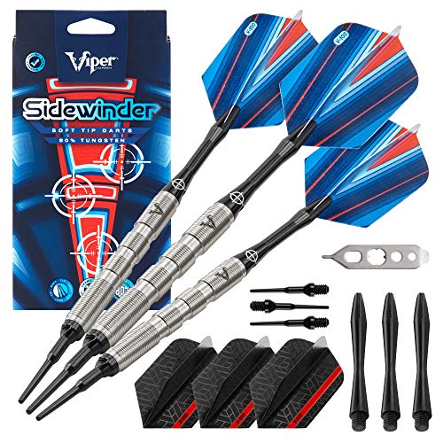 Viper by GLD Products Sidewinder 21-3225-18 Dartpfeile, 80% Wolfram, feine Rändelung, 18 g, Silber, 21-3225-18 Viper by GLD Products Sidewinder 21-3225-18 Dartpfeile, 80% Wolfram, feine Rändelung, 18 g, Silber, 21-3225-18 von Viper
