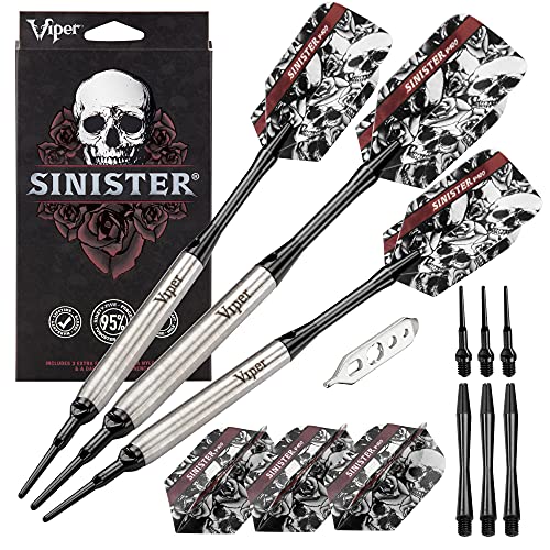 Viper Unisex-Erwachsene Sinister Soft-Dartpfeile, Silber, 16 Grams von Viper