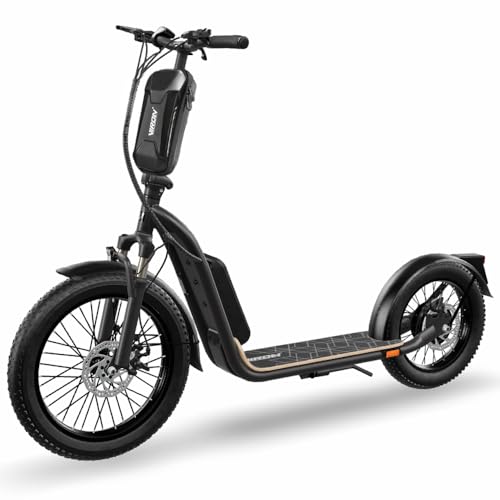 Elektro Scooter mit Straßenzulassung ABE E-Scooter Elektroroller eKFV Zulassung Faltbar Roller EScooter - schwarz (Schwarz - 20,0 Ah) von Viron