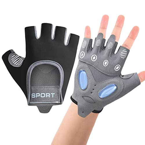 Virtcooy Gepolsterte Fahrradhandschuhe,Radfahren Fahrradhandschuhe mit Palm Pad - UV-Schutz-Angelhandschuhe, Sonnenhandschuhe für Männer und Frauen zum Kajakfahren, Wandern, Paddeln von Virtcooy