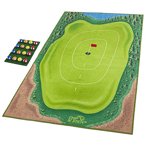 Virtcooy Lässiges Golfspiel Set, Chipping Golf Spielmatte, Golf Schlagmatten, Royale Golfspiel, Indoor Outdoor Golf Putting Trainingsspielmatte, Golf Trainingshilfe von Virtcooy