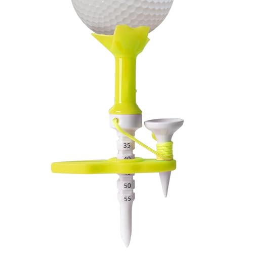 Virtcooy Magnetisches Golf-Tee,Golf-Magnet-Tees | Höhenverstellbare stabile Golf-Tees | Trainings-Übungsgerät, 85 mm langes Golf-Tee mit Magnet, verbessert Schwunggenauigkeit und Distanz von Virtcooy