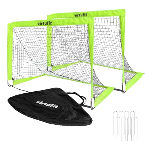 Virtufit Pop-Up Fußballtore-Set - 120 x 90 cm - Fussbaltore für Garten - Fußballtor für Kinder Virtufit Pop-Up Fußballtore-Set - 120 x 90 cm - Fussbaltore für Garten - Fußballtor für Kinder von VirtuFit