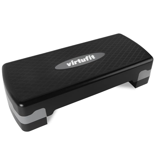 VirtuFit Essential Aerobic Fitness - Steppbrett für Zuhause Stepper höhenverstellbar und rutschfest für Aerobic, Gymnastik und Fitness I Home Step Stepbench von VirtuFit