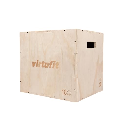 VirtuFit Holz-Plyo-Box 3-in-1 - Klein - 40 x 45 x 50 cm von VirtuFit