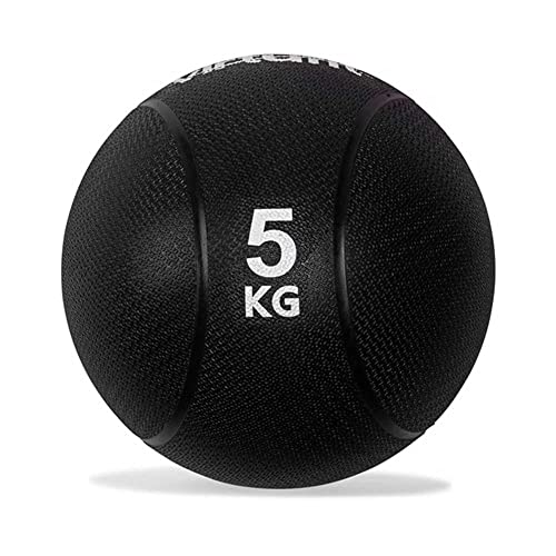 VirtuFit Medizinball Pro - Medizinball - 5 kg - Gummi - Schwarz von VirtuFit