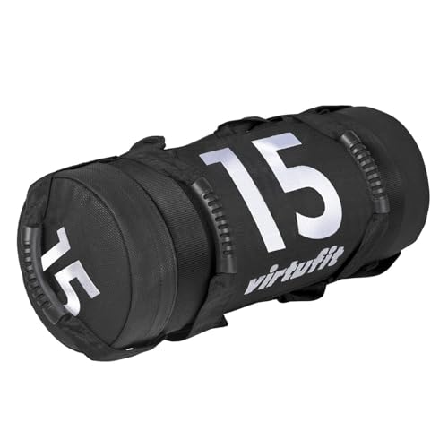 VirtuFit Power Bag - Fitness Power Bag - rutschfeste Griffe, Gefüllt, Kunstleder - Gewichtssack, Sandbag, Corebag, Sandsäcke, Gewichte für Training, Workout, Crossfit, Gym - 15 kg VirtuFit Power Bag - Fitness Power Bag - rutschfeste Griffe, Gefüllt, Kunstleder - Gewichtssack, Sandbag, Corebag, Sandsäcke, Gewichte für Training, Workout, Crossfit, Gym - 15 kg von VirtuFit
