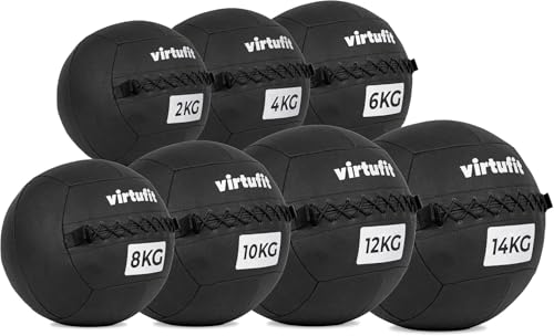 VirtuFit Premium Wall Ball – Medizinball – 2 kg – rutschfeste Oberfläche – Für Functional Training, Crossfit & Ganzkörper-Workouts von VirtuFit