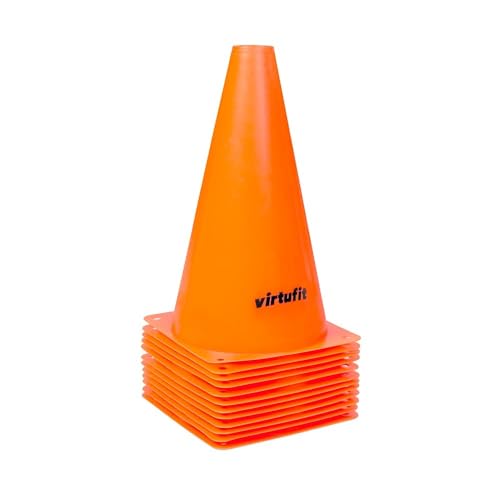 VirtuFit Pylonen Set - 23 cm - 12 Stück - Orange VirtuFit Pylonen Set - 23 cm - 12 Stück - Orange von VirtuFit