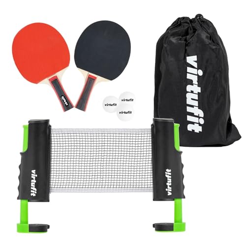 VirtuFit Verstellbares Tischtennis-Set - Mit Schlägern und 3 Bällen VirtuFit Verstellbares Tischtennis-Set - Mit Schlägern und 3 Bällen von VirtuFit