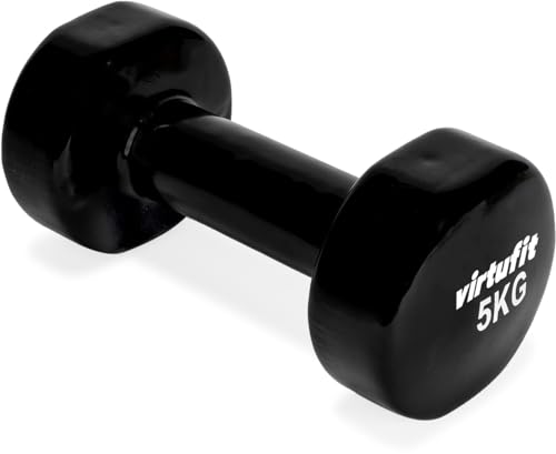 VirtuFit Vinylhantel Pro - 5 kg - Schwarz von VirtuFit