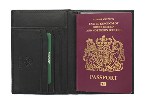 VISCONTI, Kollektion Polo, Passhalter Leder mit RFID-Schutz 2201 Schwarz VISCONTI, Kollektion Polo, Passhalter Leder mit RFID-Schutz 2201 Schwarz von VISCONTI