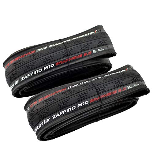 Vittoria Zaffiro Pro G2.0 Graphene Folding Clincher Tire 700x25C, Black, 2 Tire, VT2092 von vittoria