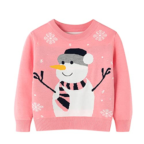 Baby Weihnachtsoutfit Junge Strick Weihnachtskleidung Warme Christmas Langarmshirt Rentier Sweatshirts Weihnacht Pullover Kinder von Viunychn