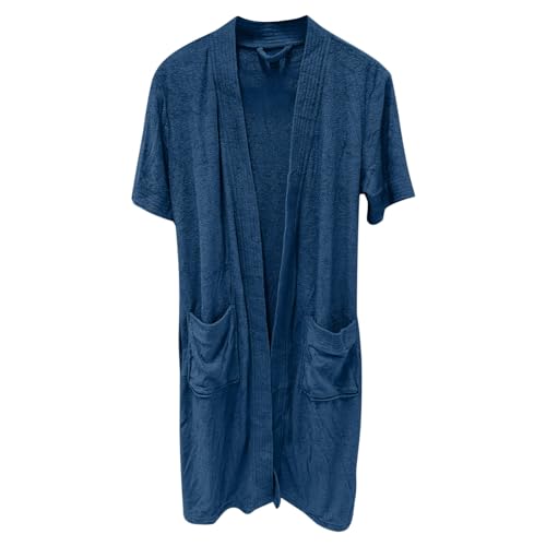 Bademantel Herren Flauschig Paare Morgenmantel Baumwolle Saunamantel V-Ausschnitt Hautfreundlich Loungewear Für Herbst Frühling Bademantel Für Spa & Zuhause Kimono Robe von Viunychn