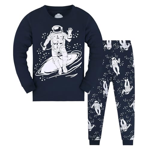 Kinderschlafanzug Junge Langarm Zweiteilig Pyjama Kinder Schlafanzug Baumwolle Schlafanzüge Set Winter Weihnachten Nachtwäsche Größe von Viunychn