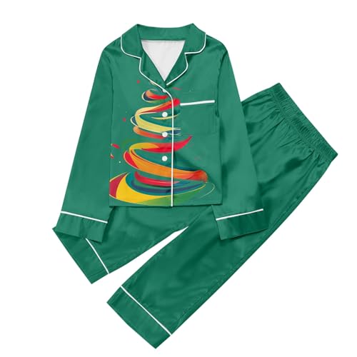 Schlafanzug Weihnachten Kinder Baumwolle Süß Langarm Zweiteiliger Schlafanzug Winter Weihnachten Pyjama Größe Schlafanzüge Set Kinder Nachtwäsche von Viunychn