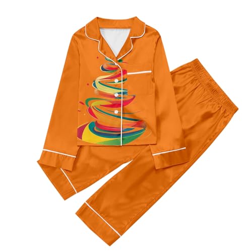 Schlafanzug Weihnachten Kinder Baumwolle Süß Langarm Zweiteiliger Schlafanzug Winter Weihnachten Pyjama Größe Schlafanzüge Set Kinder Nachtwäsche von Viunychn