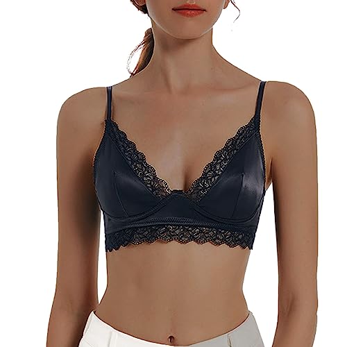 Viunychn BH Ohne Bügel Baumwolle Ungepolstert Bra Komfort Bralette Große Größen Haltungskorrektur BH Push Up Schlaf BH Cool Liftup Schlafen Bra Outdoor Joggen Seamless Bustier von Viunychn