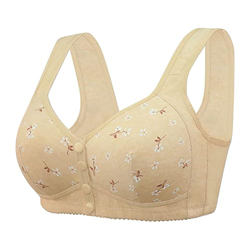 Viunychn BH Ohne Bügel Baumwolle Ungepolstert Bra Seamless Seamless Bustier Atmungsaktiv Haltungskorrektur BH Push Up Sport BH Cool Liftup Schlafen Bra Outdoor Joggen Bralette von Viunychn