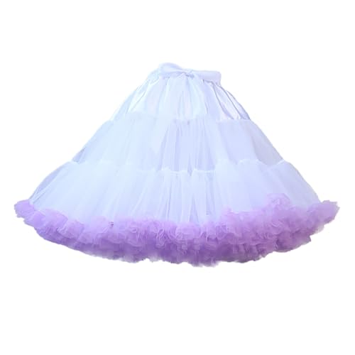 Viunychn Ballett Unterrock Abendkleid Gelegenheit Zubehör Rockabilly Jahre Retro Tutu Crinolin Tütü Rockabilly Petticoat Unterrock Tanzkleid Ballkleid 50er Rock Retro Ballet Tanzrock Kurz Ballett von Viunychn