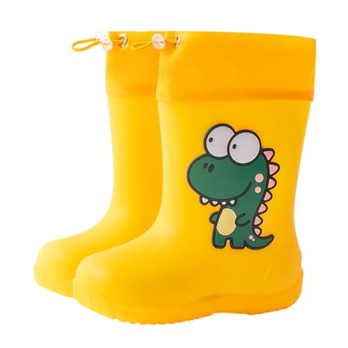 Viunychn Gummistiefel Kinder Baby-Gummistiefel für Jungen und Mädchen, leichte Kinder-Gummistiefel, Niedliches Dinosauriermuster Gummistiefel,alle Angebote von Viunychn