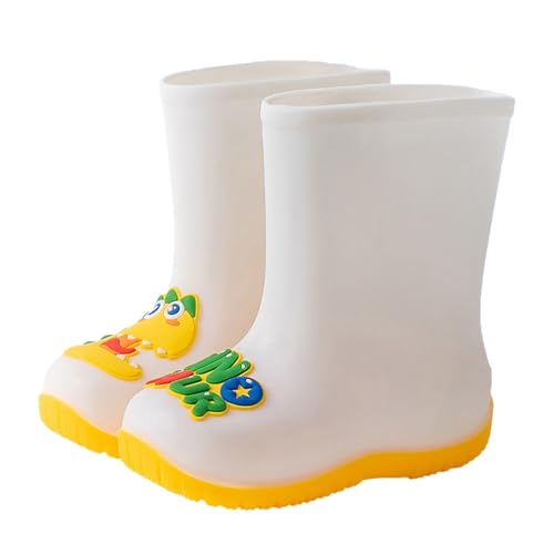 Viunychn Gummistiefel Kinder Baby-Gummistiefel für Jungen und Mädchen, leichte Kinder-Gummistiefel, Niedliches Dinosauriermuster Gummistiefel,retourenware von Viunychn